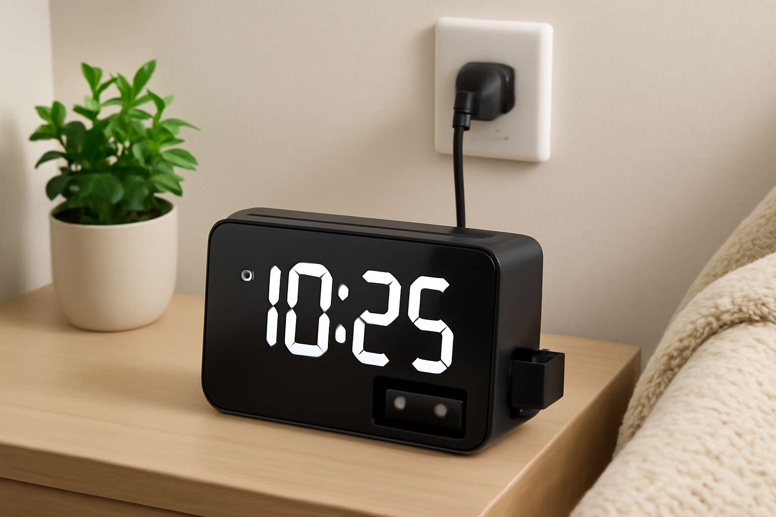 battery backup alarm clock