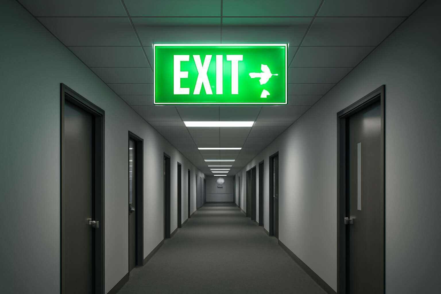 battery backup emergency exit lights
