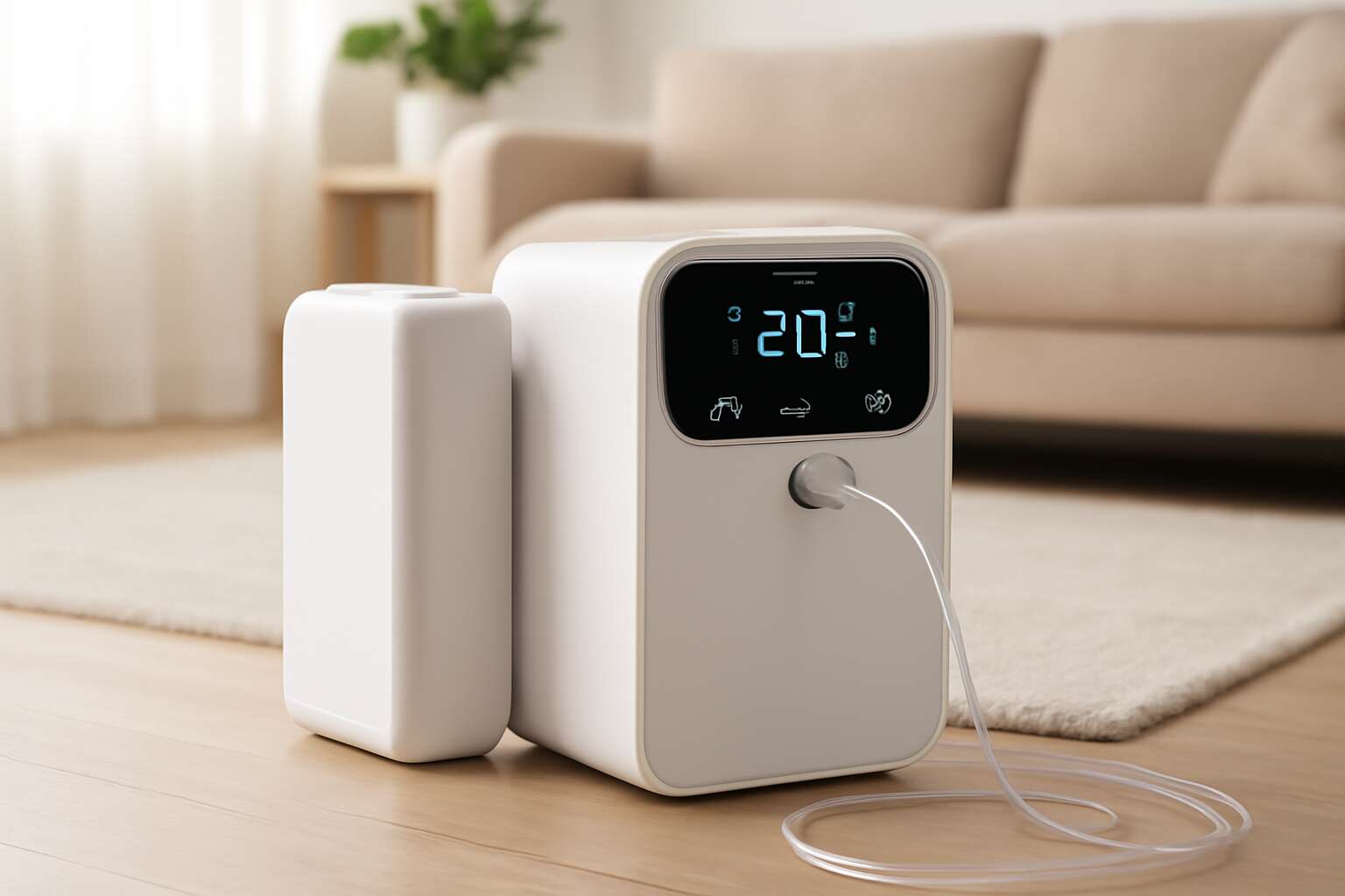 oxygen concentrator with battery backup